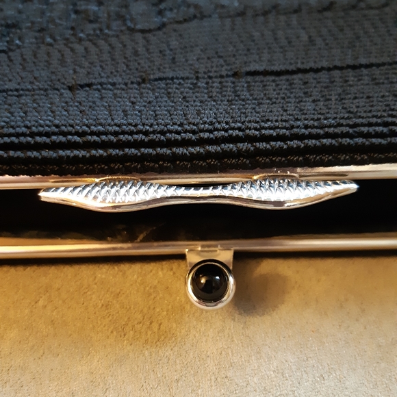 Vintage black cord clutch - Picture 8 of 9